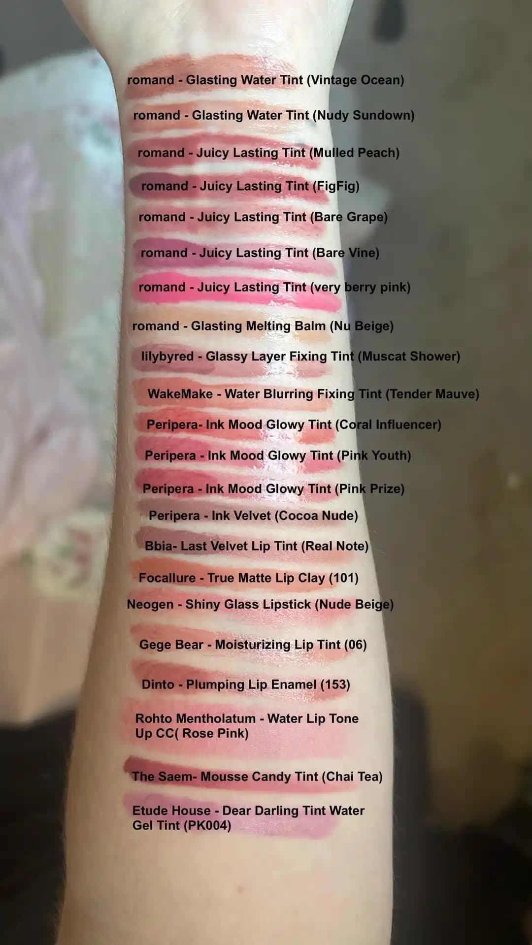 Asya Güzelliğinde Dudak Ürünleri: Romand, Peripera ve Diğer Markaların Renk ve Formülasyon İncelemesi