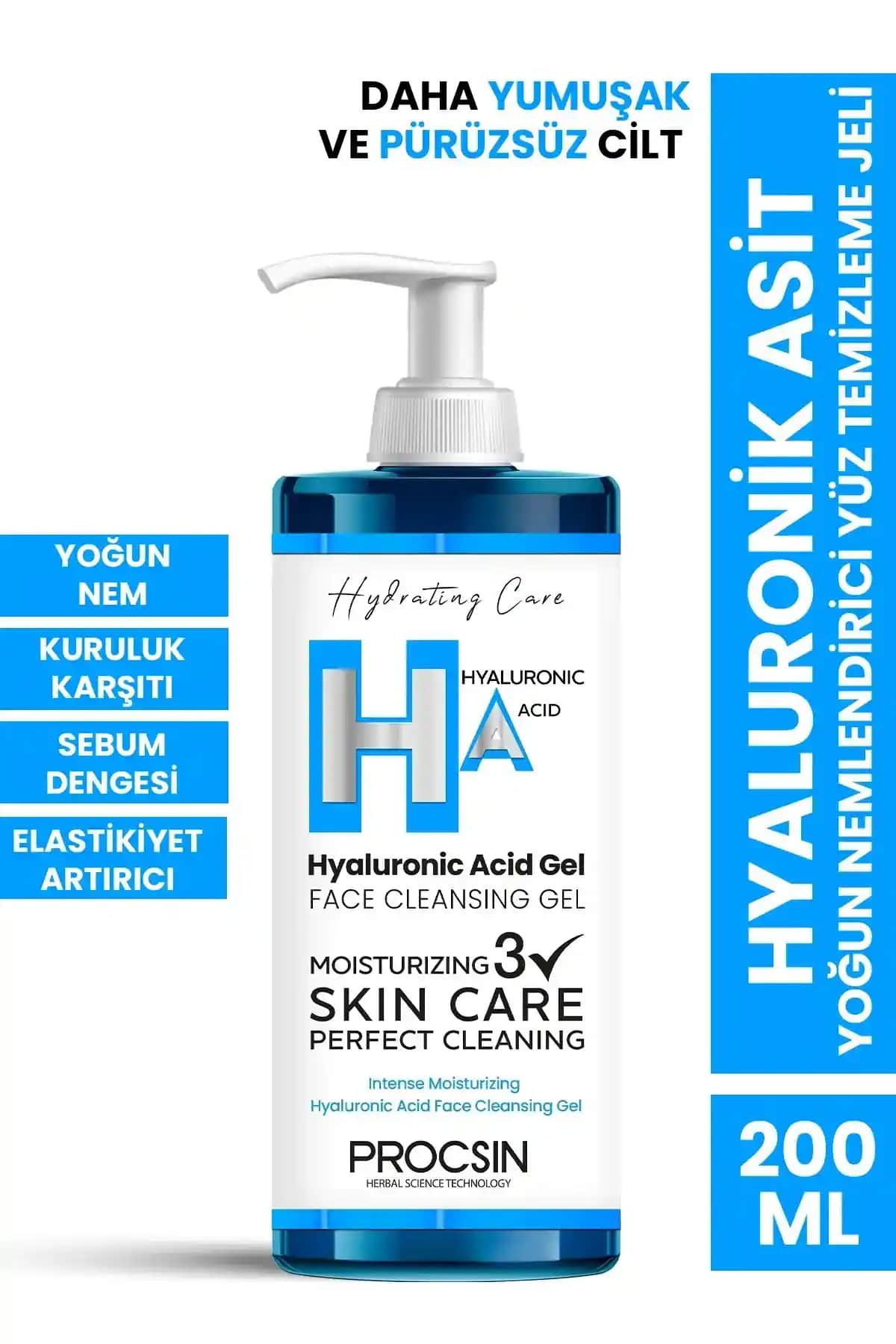 Hyaluronik Asit İçeren Yüz Yıkama Jelleri ile Sağlıklı ve Nemli Cilt Bakımı