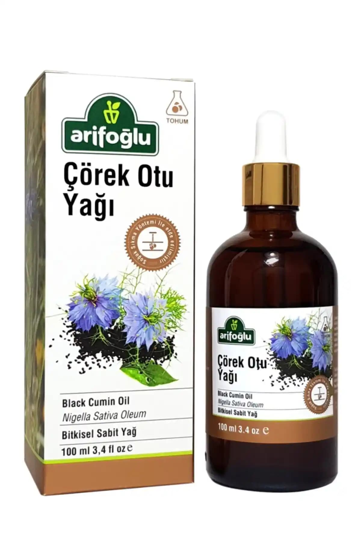 Arifoğlu Çörek Otu Yağı 100 Ml Doğal ve Saf Bağışıklık ve Güzellik Takviyesi