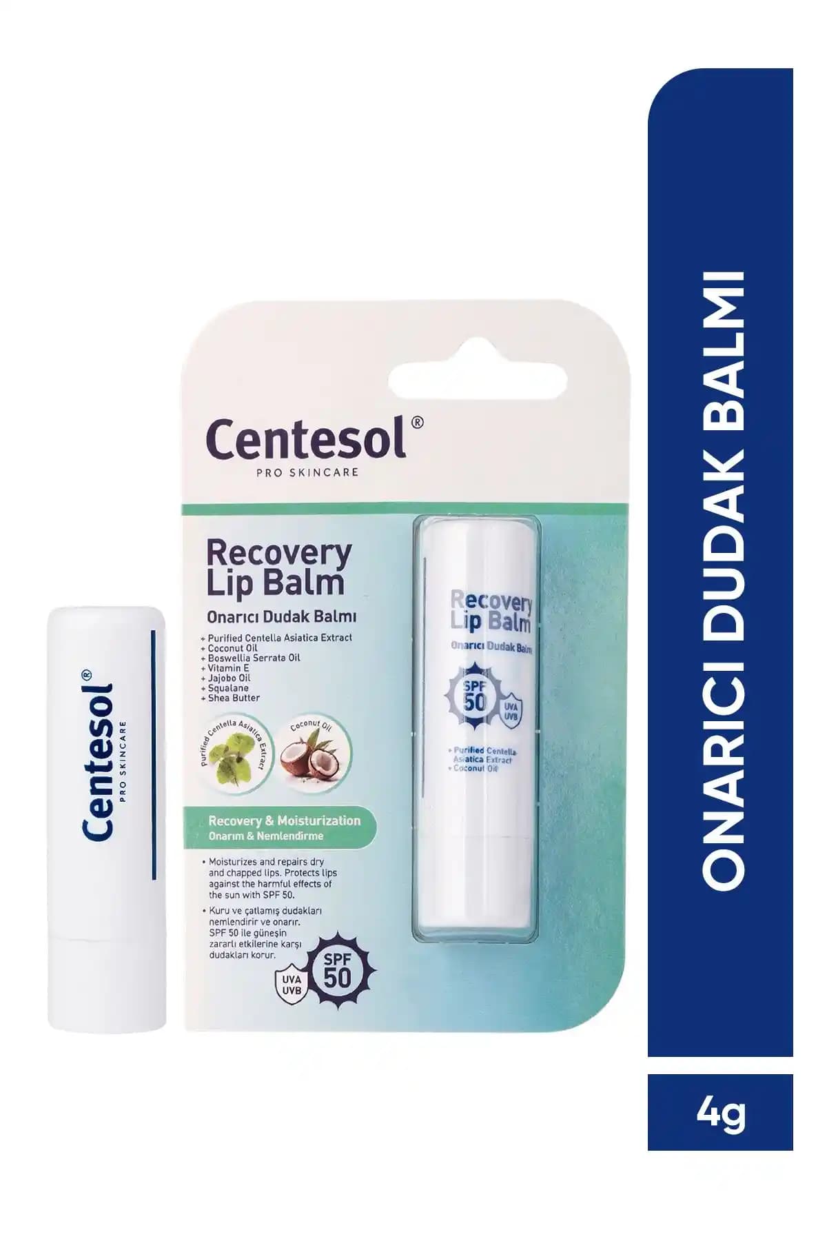 Görkito Centesol Dudak Balmı SPF 50+ ile Günlük Dudak Bakımında Koruma ve Nem Sağlama