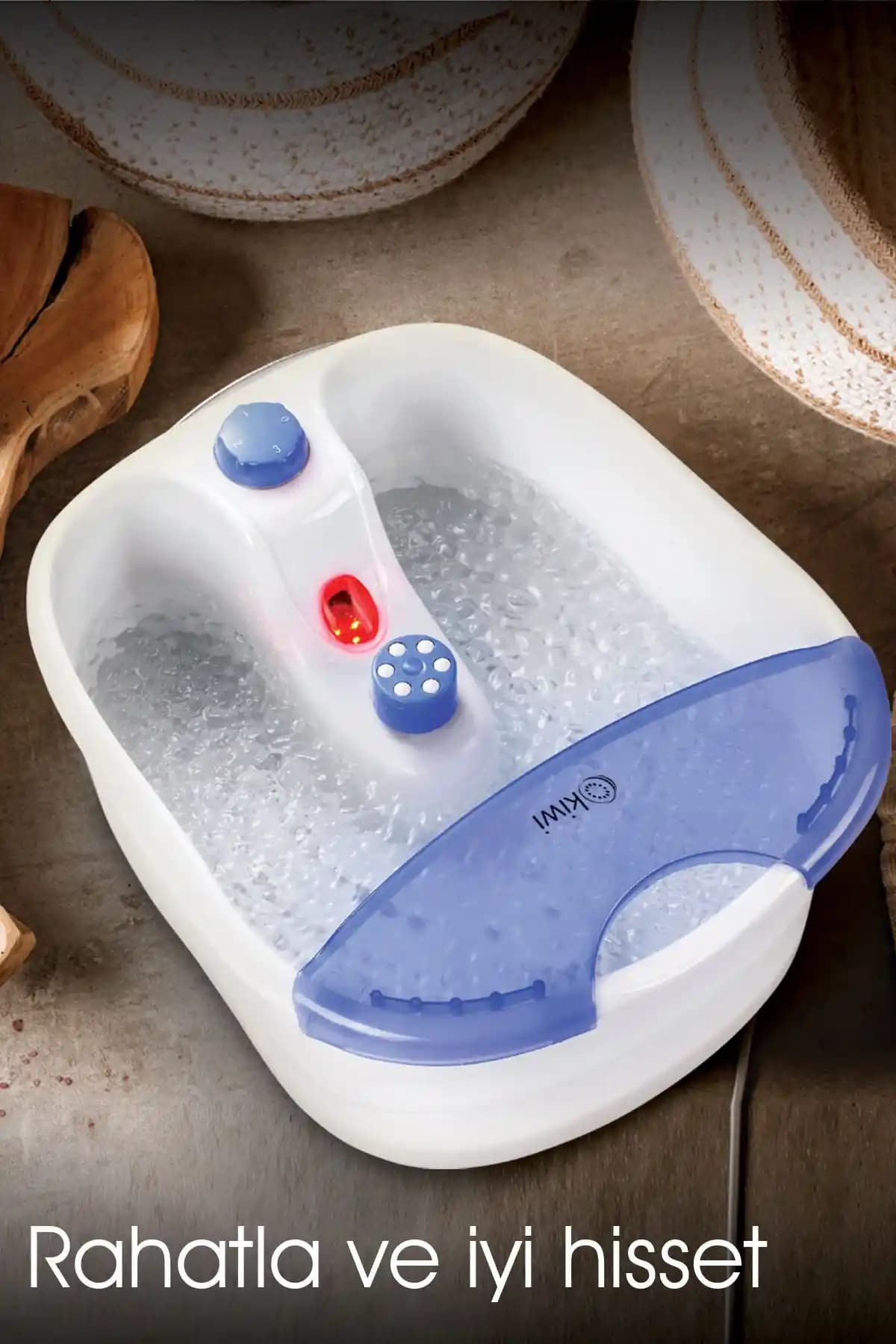 Kiwi Kfm 8635-8636 Sulu Titreşimli Ayak Masaj Aleti ile Rahat ve Konforlu Ayak Bakımı