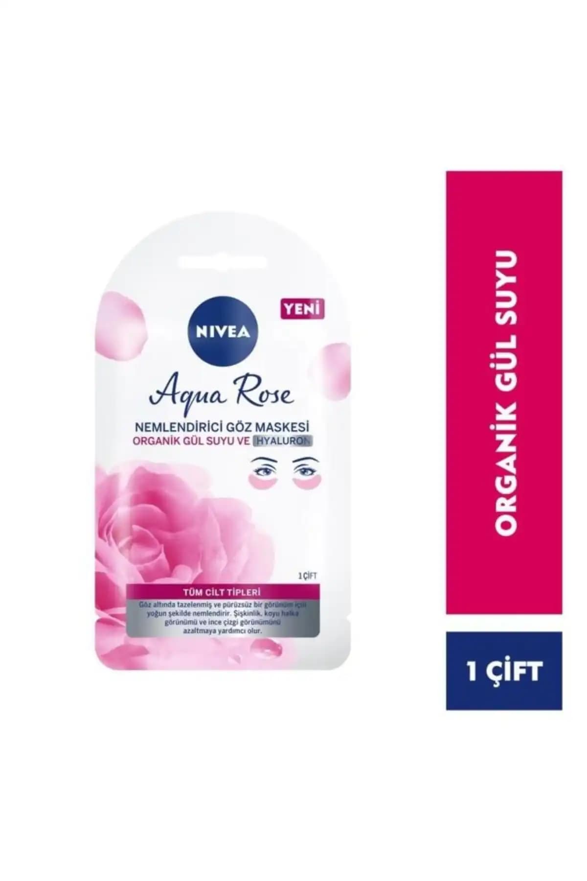 NIVEA Aqua Rose Organik Gül Suyu İçerikli Nemlendirici Göz Maskesi İncelemesi