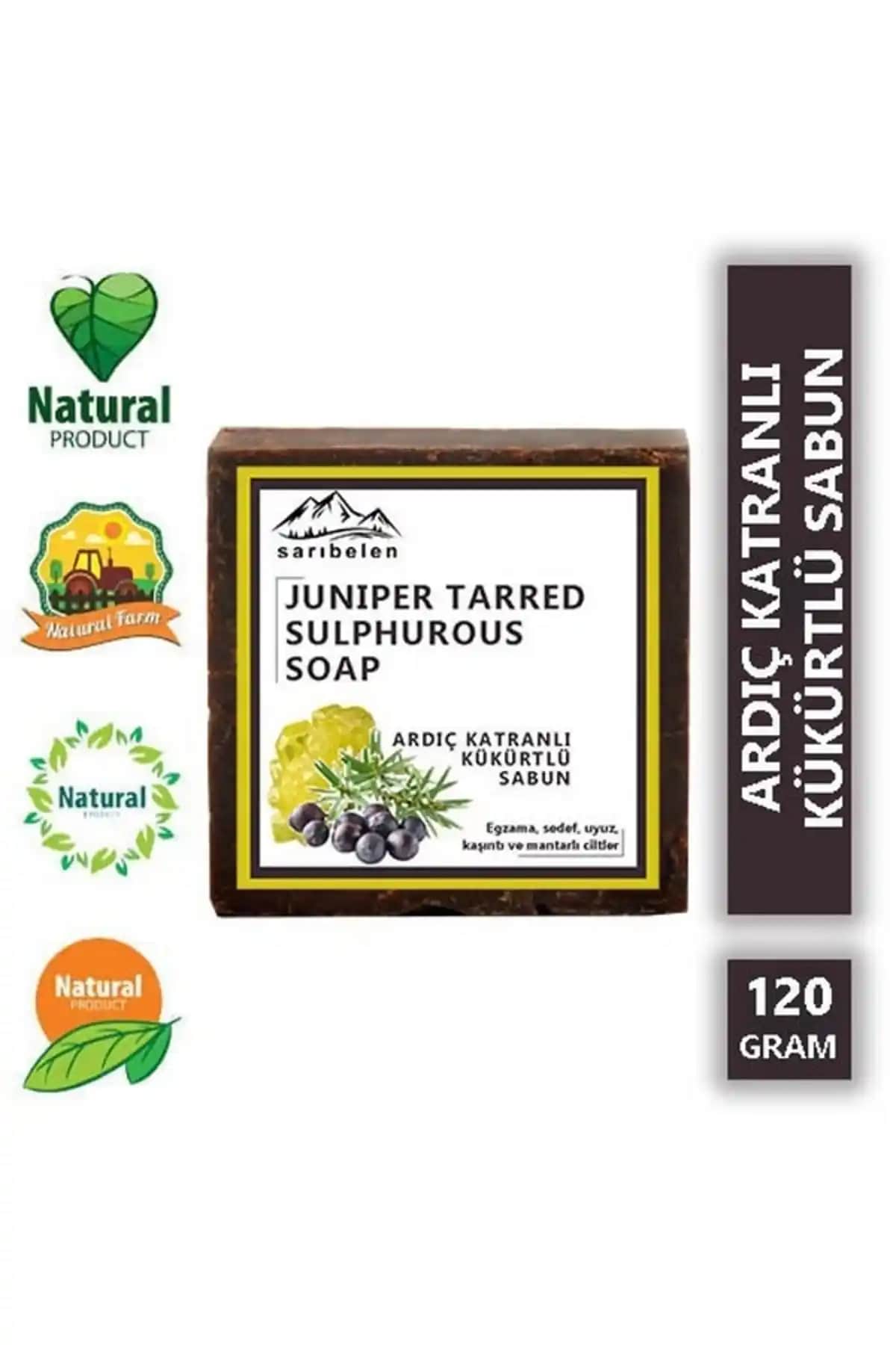 Sarıbelen Doğal Egzama ve Cilt Rahatsızlıkları İçin Katranlı Sabun 120g