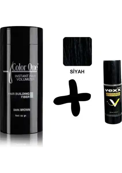 Color One 50 g Topik Saç Tozu: Akaju Kahve Tonunda Doğal Yoğunluk ve Hızlı Kapatma