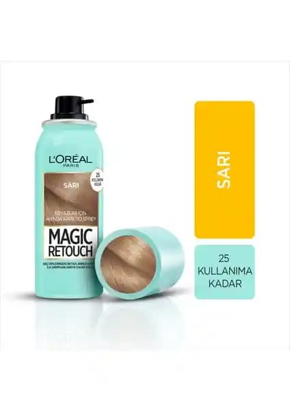 L’Oréal Paris Magic Retouch Açık Kahverengi Saç Diplerini Hızlı ve Geçici Kapatma Spreyi