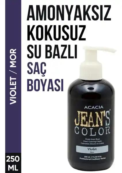 ACACIA JEAN'S COLOR Mor Saç Boyası 250 ml Amonyaksız ve Kalıcı Renk Seçeneği