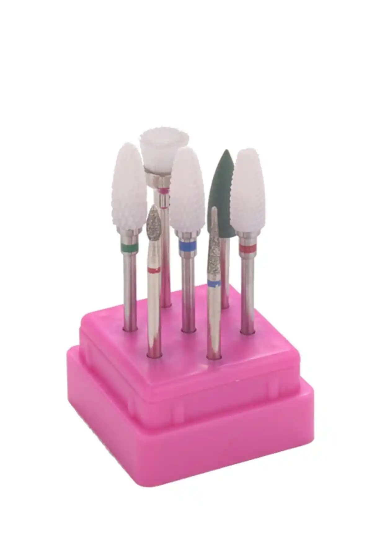 Alaraycosmetics Seramik Protez Tırnak Freze Ucu Seti Profesyonel ve Ev Kullanımı İçin