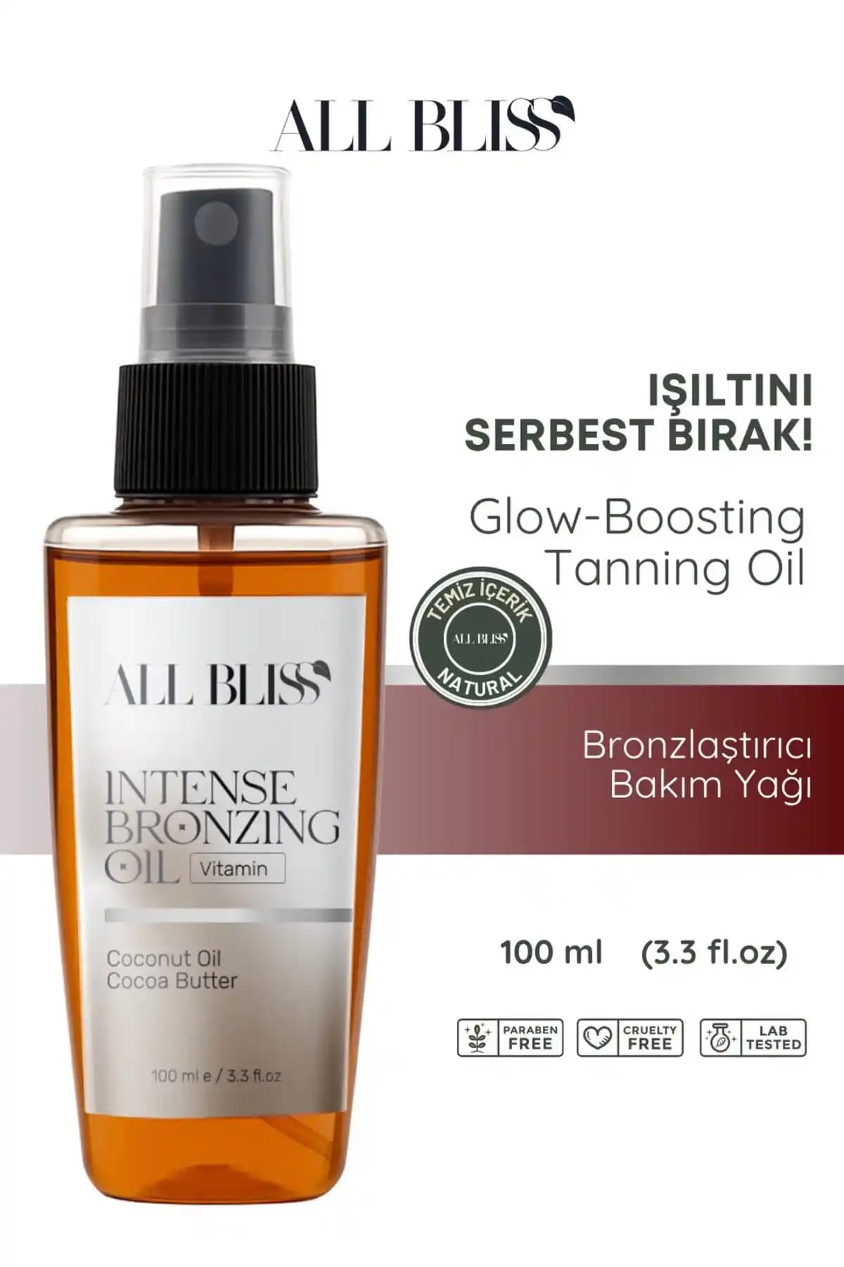 All Bliss Bronzlaştırıcı Yağ: Yüksek SPF ile Sağlıklı ve Parlak Güneşlenme Ürünü