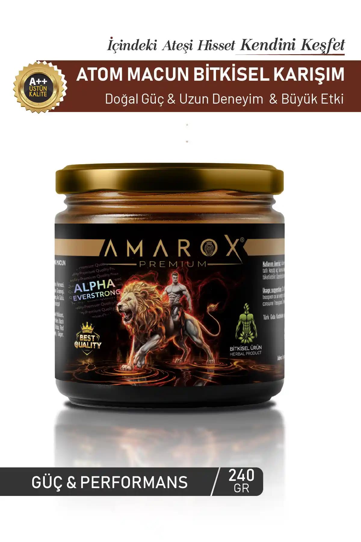 ALPHA EVERSTRONG Amarox Maca Panax Ginseng İçeren Bitkisel Kuvvet Macunu Özellikleri ve Faydaları