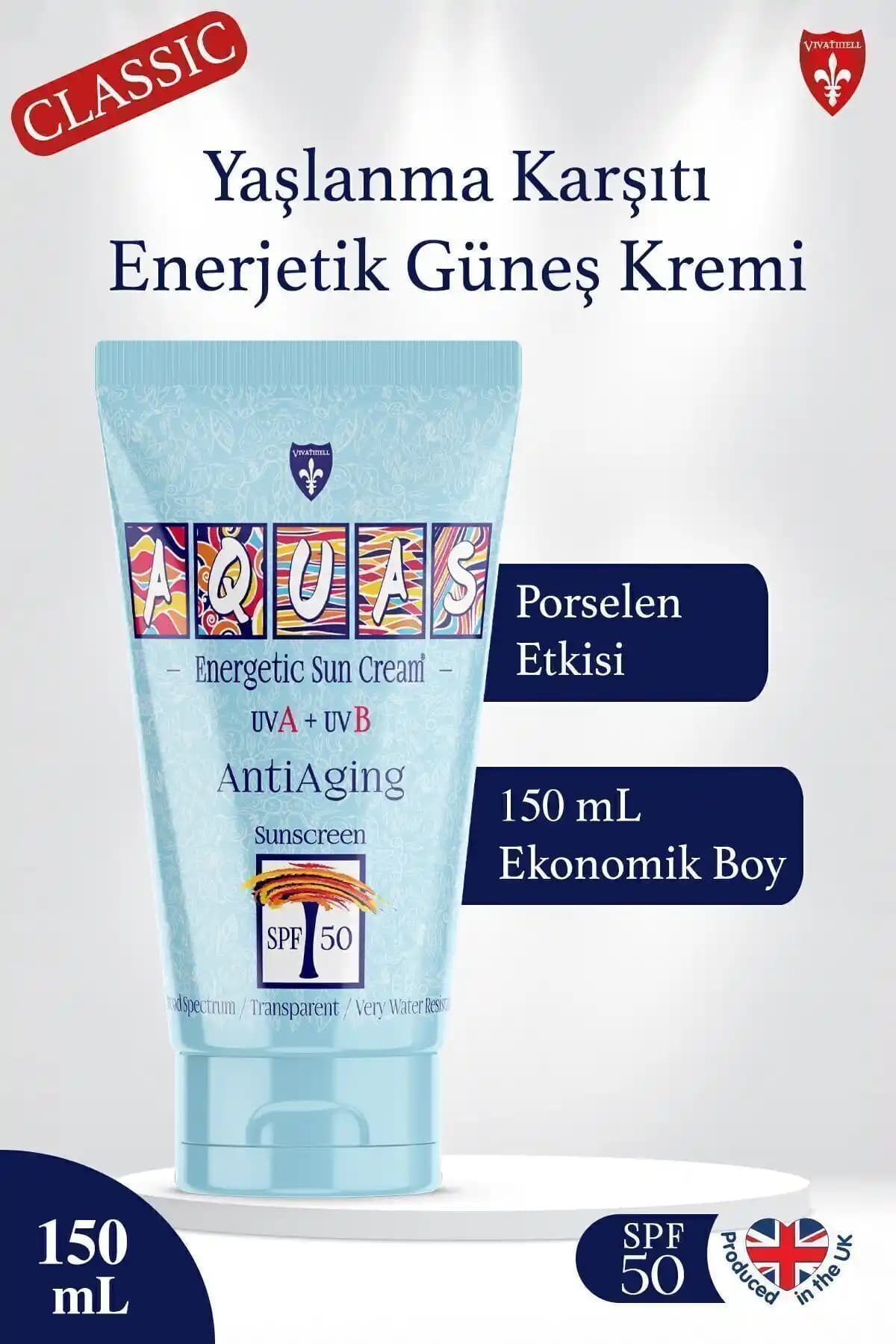 Aquas Classic Yaşlanma Karşıtı Güneş Kremi: Yüksek Koruma ve Çok Yönlü Kullanım Özellikleri