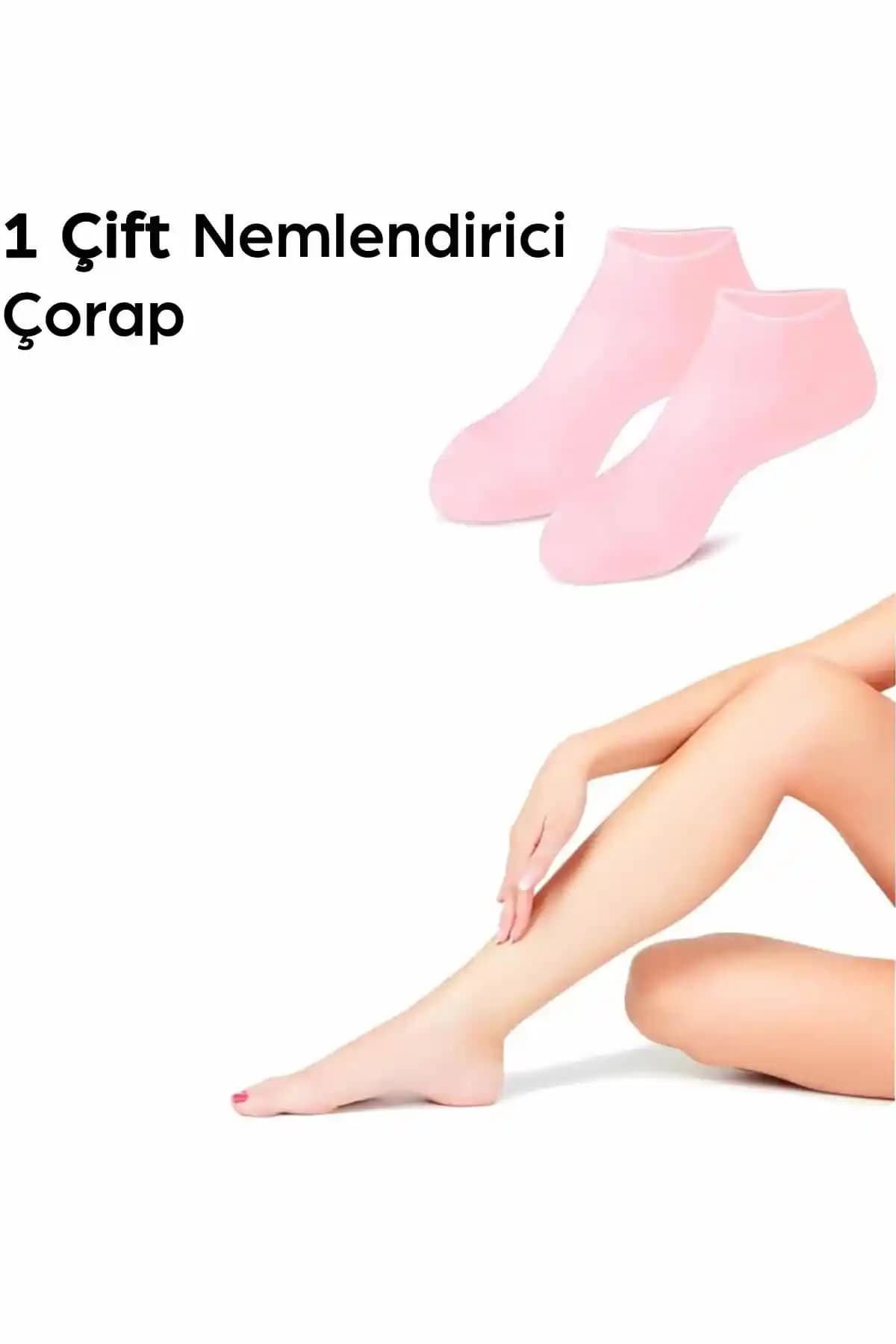 ARVALE 1 Çift Silikon Jel Topuk Nemlendirici Çorap: Pratik ve Etkili Ayak Bakım Çözümü