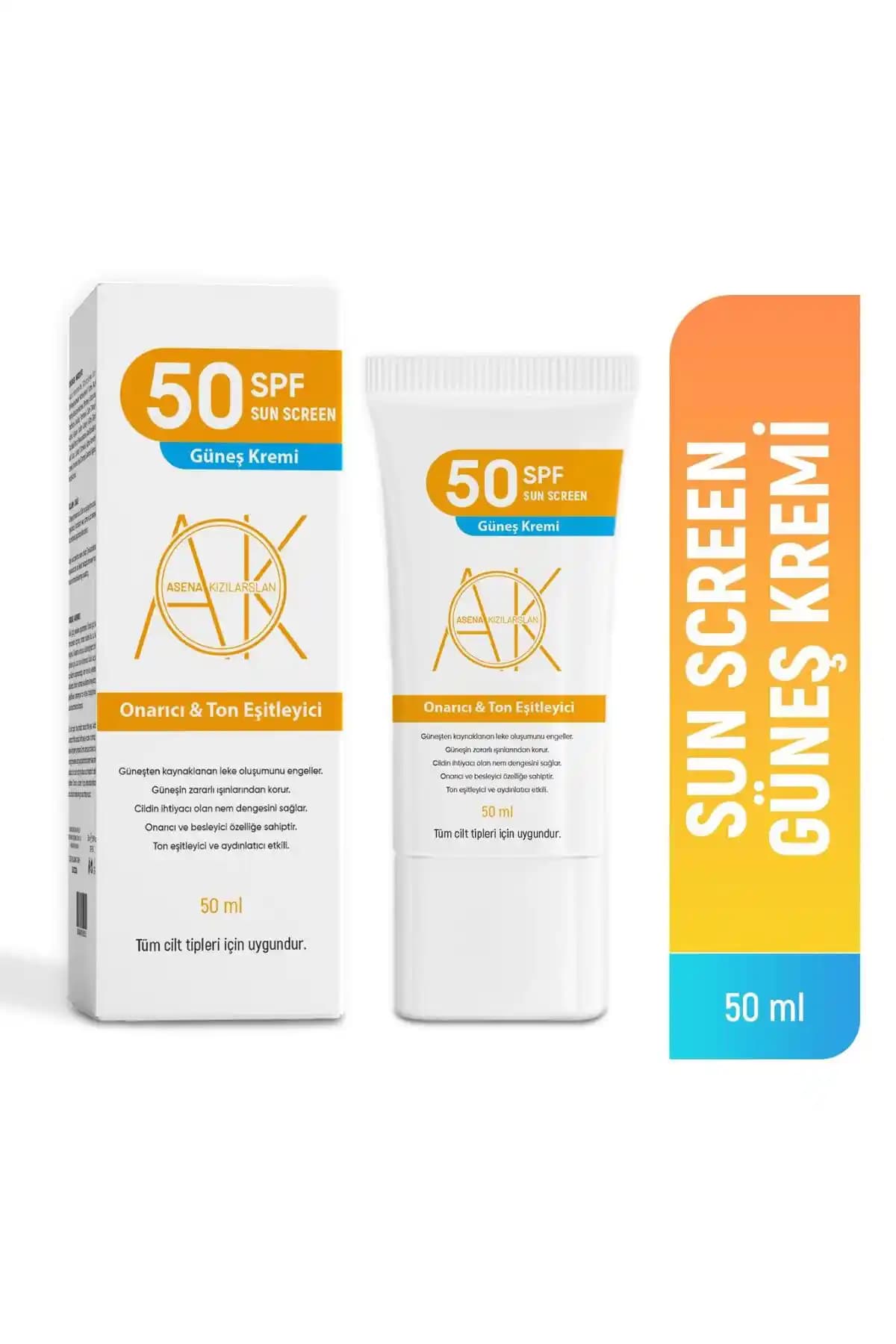 Asena Kızılarslan Güneş Koruyucu Krem SPF 50+ - Cilt Sağlığını Koruyan Çok Yönlü Formül