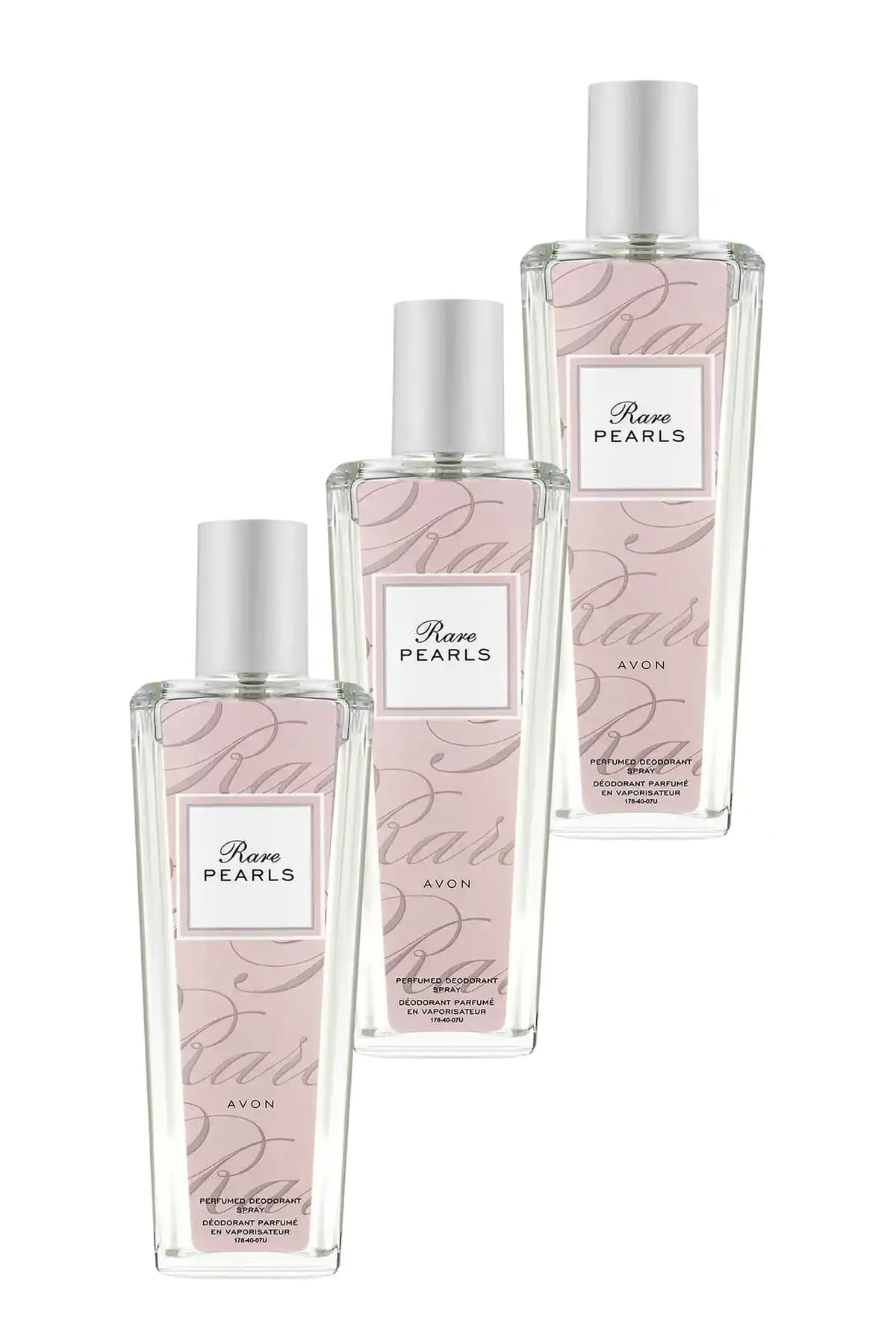 Avon Rare Pearls Parfümlü Deodorant Vücut Spreyi Günlük Kullanım İçin Ferah ve Şık Tasarım