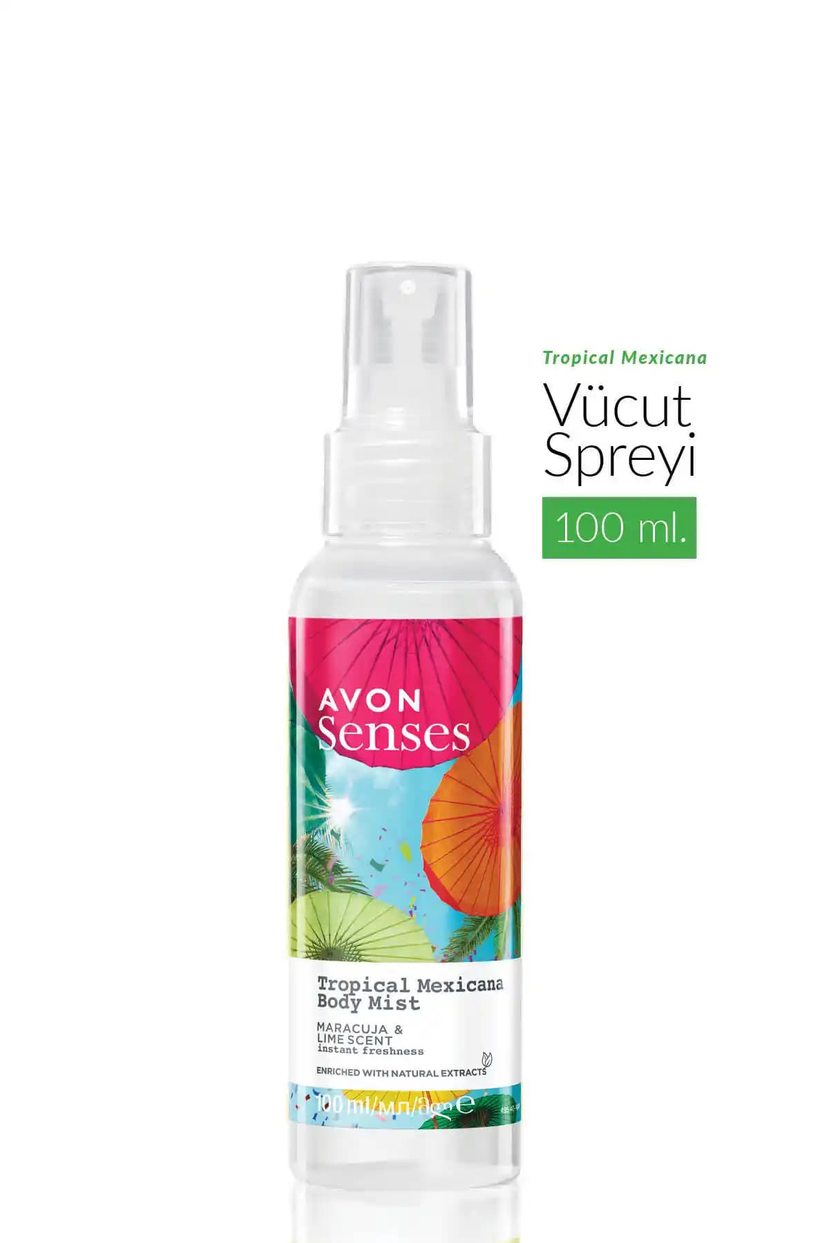 Avon Senses Tropical Mexicana Vücut Spreyi Ferah Tropikal Koku Yaz Ayları İçin Uygun