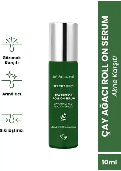 Bade Natural Çay Ağacı Akne Karşıtı Roll-On: Doğal ve Hızlı Etkili Cilt Bakım Çözümü