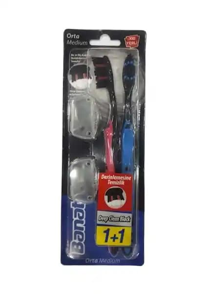 Banat Deep Clean Black Diş Fırçası: Orta Sertlikte Temizlik ve Estetik Tasarım