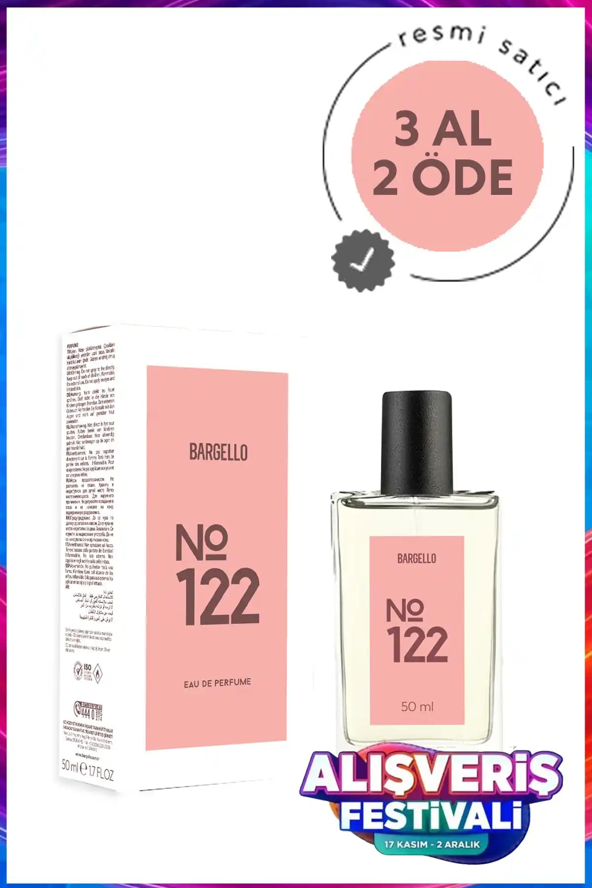 Bargello 122 Kadın Parfümü 50 ml Oriental Kalıcılık ve Şıklık Sunar