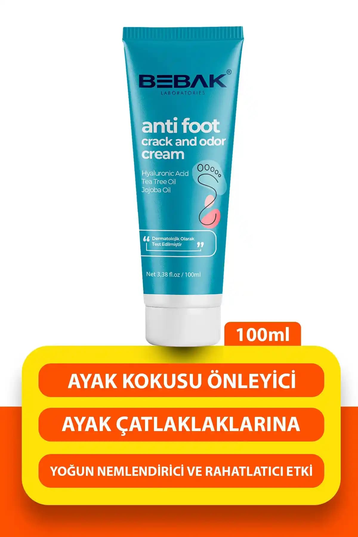 Bebak Koku Önleyici Ayak Bakım Kremi 100ml ile Sağlıklı ve Ferah Ayaklar