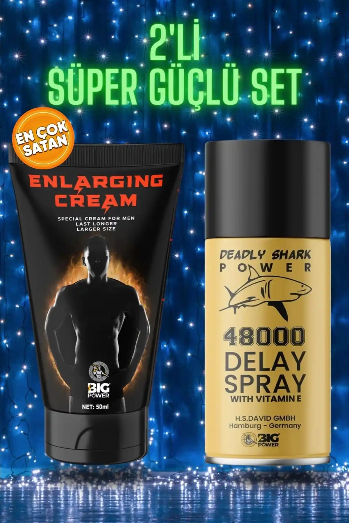 Big Power 2li Erkek Geciktirici ve Sertleştirici Krem ve Sprey Ürünü Özellikleri ve Kullanımı