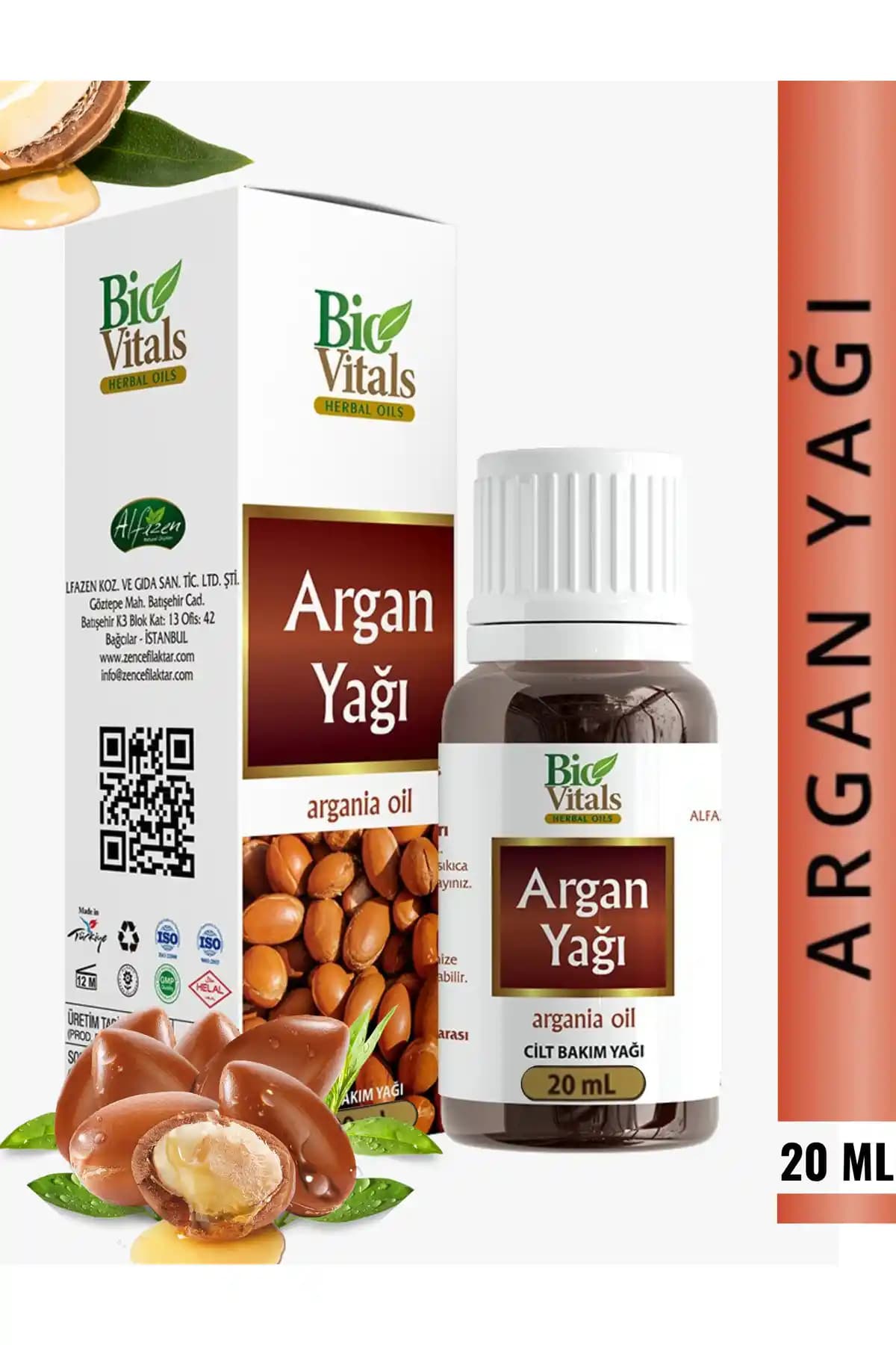 Bio Vitals Argan Yağı 20 ml doğal saç ve cilt bakımında etkili ve güvenilir çözüm