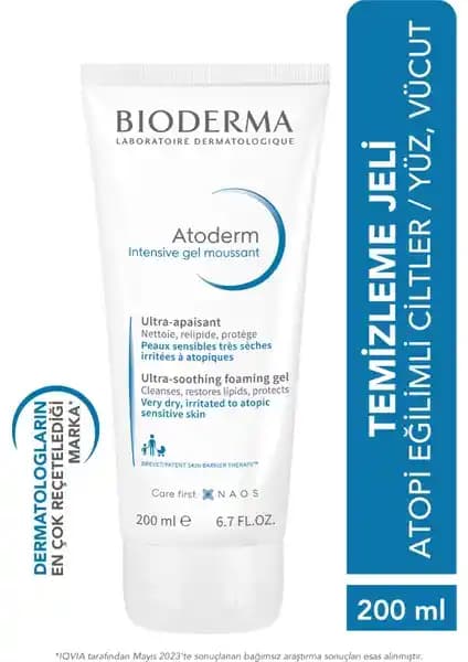 Bioderma Atoderm Intensive Foaming Gel: Kuru ve Atopik Ciltler İçin Güvenilir Temizlik Ürünü