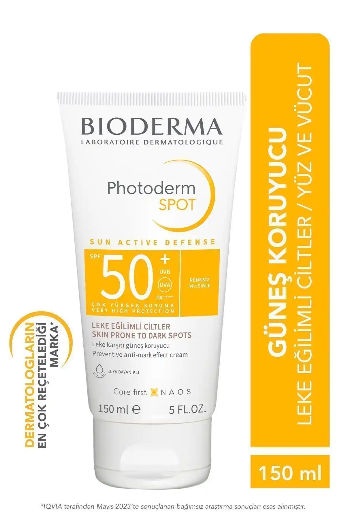 Bioderma Photoderm Spot SPF50+ Güneş Koruyucu Kremi: Hassas ve Yağlı Ciltler İçin Yüksek Koruma