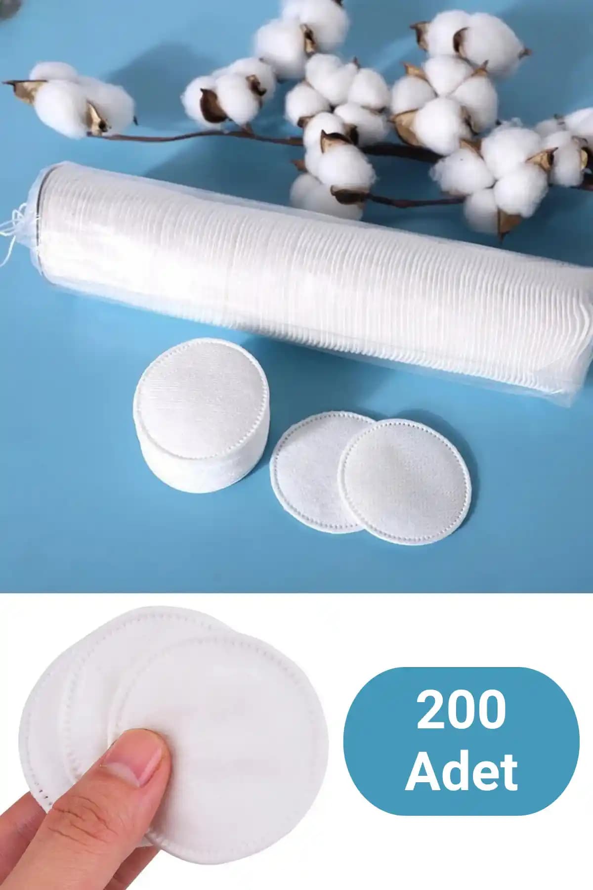 Bluendy 200 Adet Makyaj Temizleme Pedi Yüksek Kalite ve Doğal İçerik ile Güvenilir Kullanım