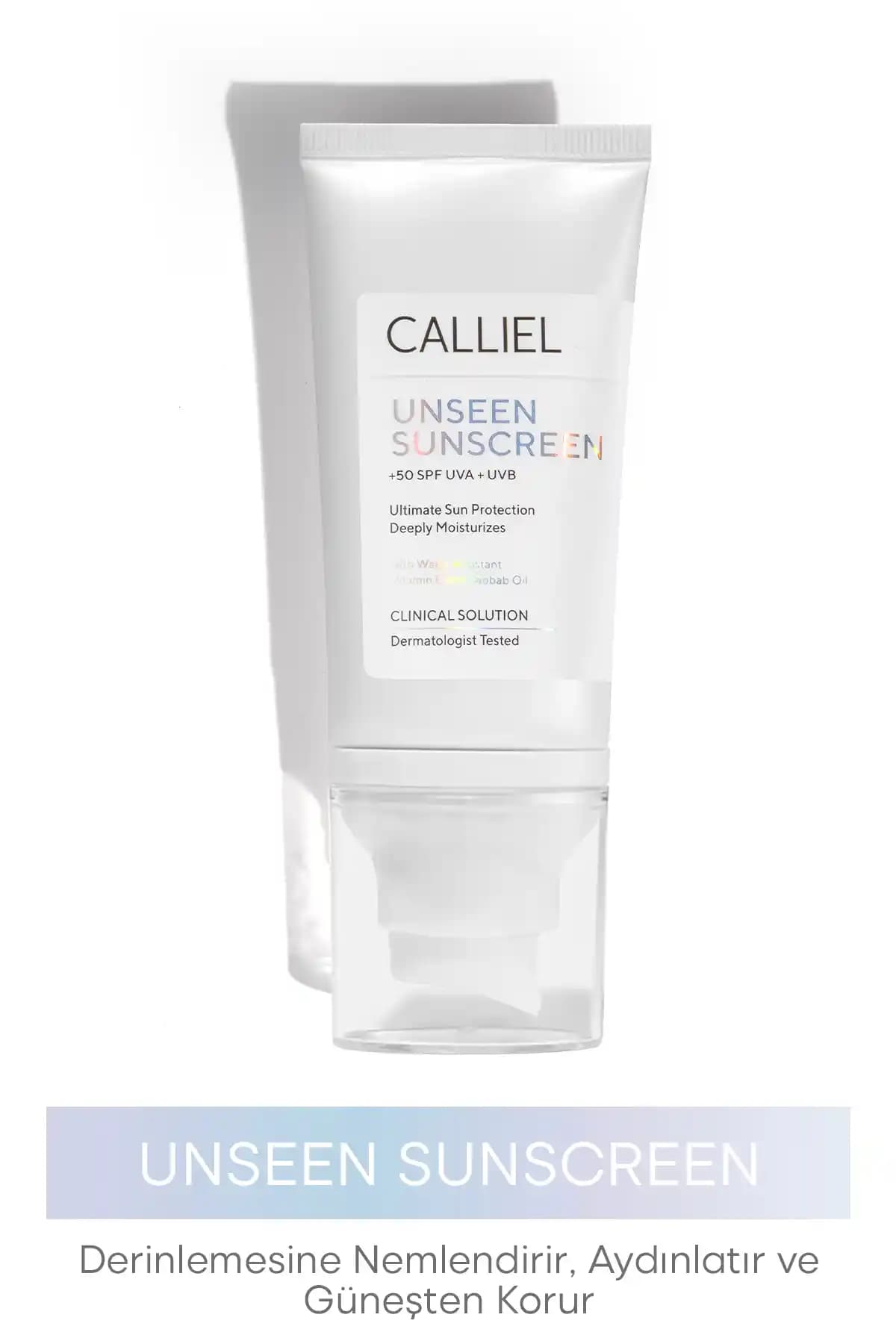 Calliel Görünmeyen Şeffaf Nemlendirici SPF 50+ ile Cilt Koruma ve Doğal Bitiş