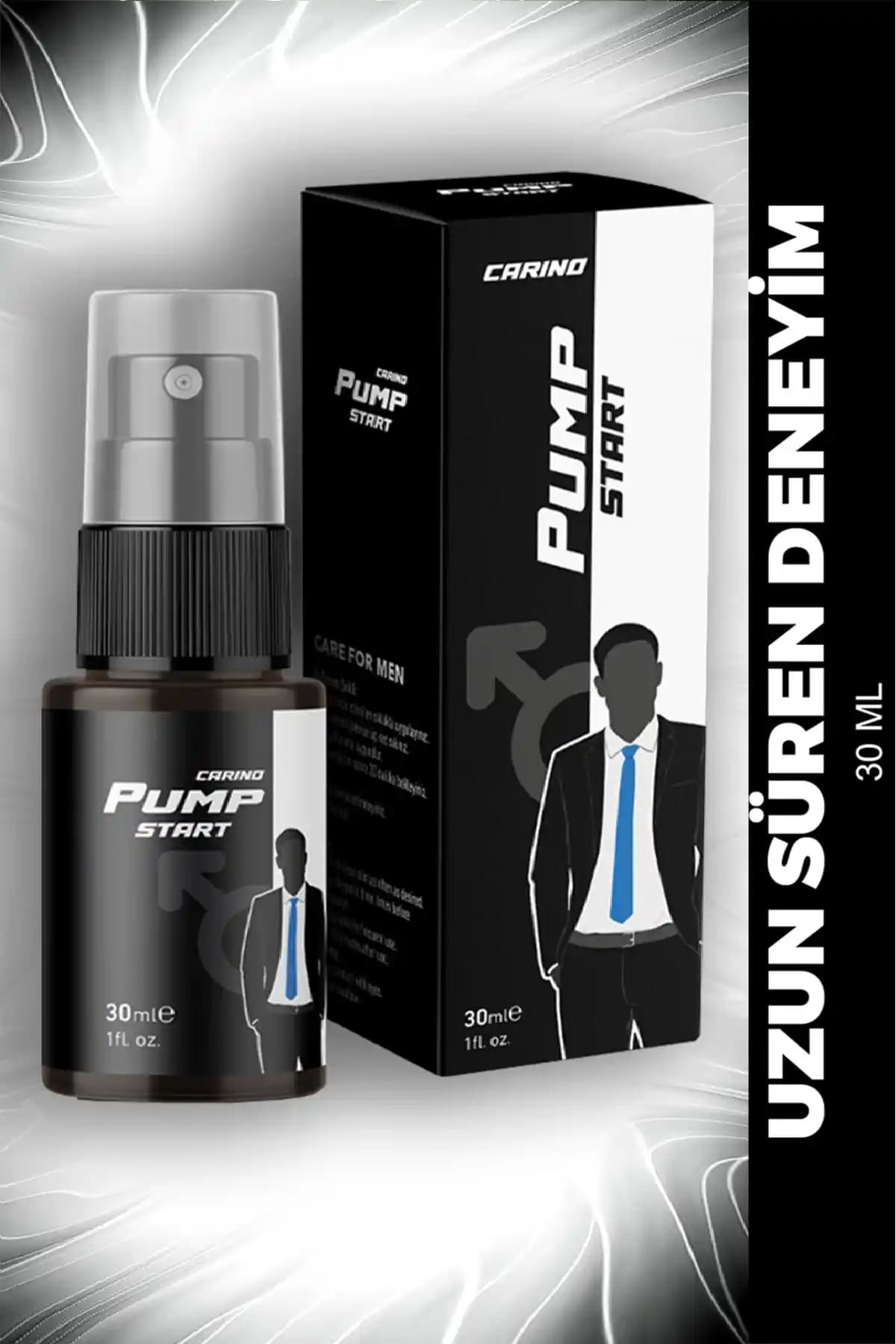 Carino E Bella Pump Start Care for Man Erkekler İçin Güvenli ve Etkili Performans Artırıcı Sprey