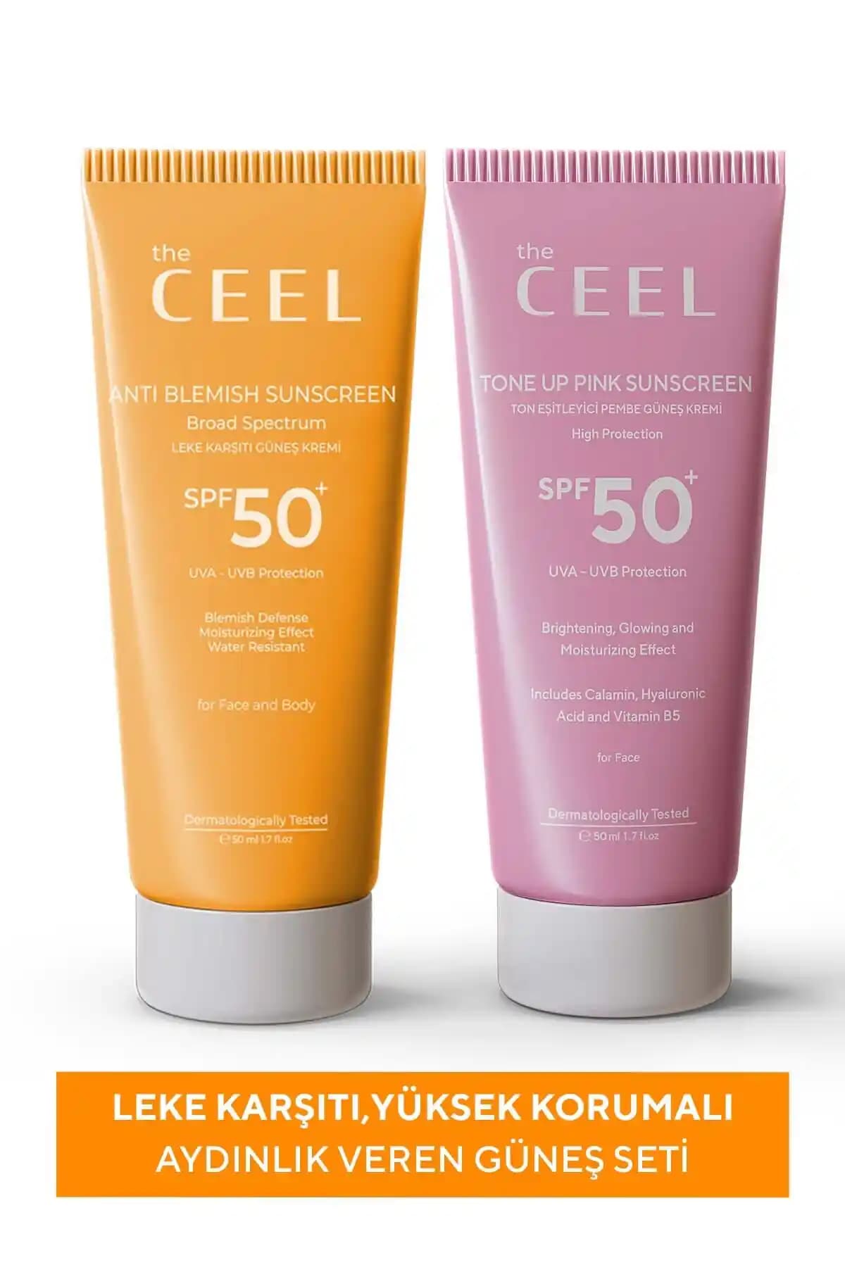 Ceel Leke Karşıtı Yüksek Korumalı Güneş Seti - Doğal ve Hafif Formülüyle Cilt Koruma