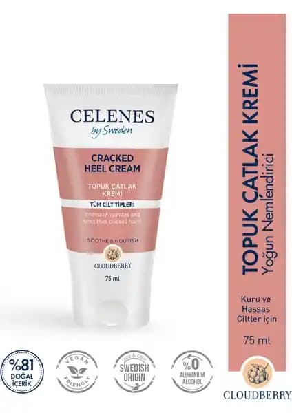 Celenes By Sweden Cloudberry Ayak Bakım Kremi Çatlak ve Kuru Topuklar İçin Yoğun Nemlendirici