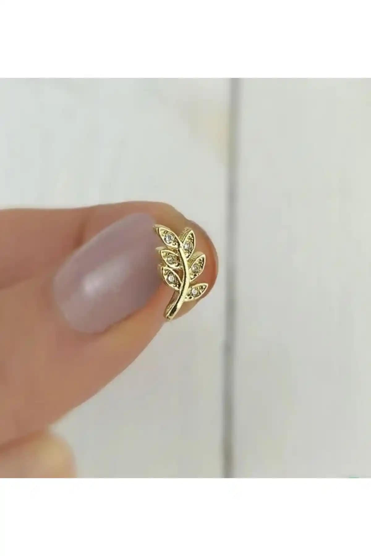 Çelik Yaprak Model Helix ve Tragus Piercingleri: Estetik ve Dayanıklı Kulak Takıları