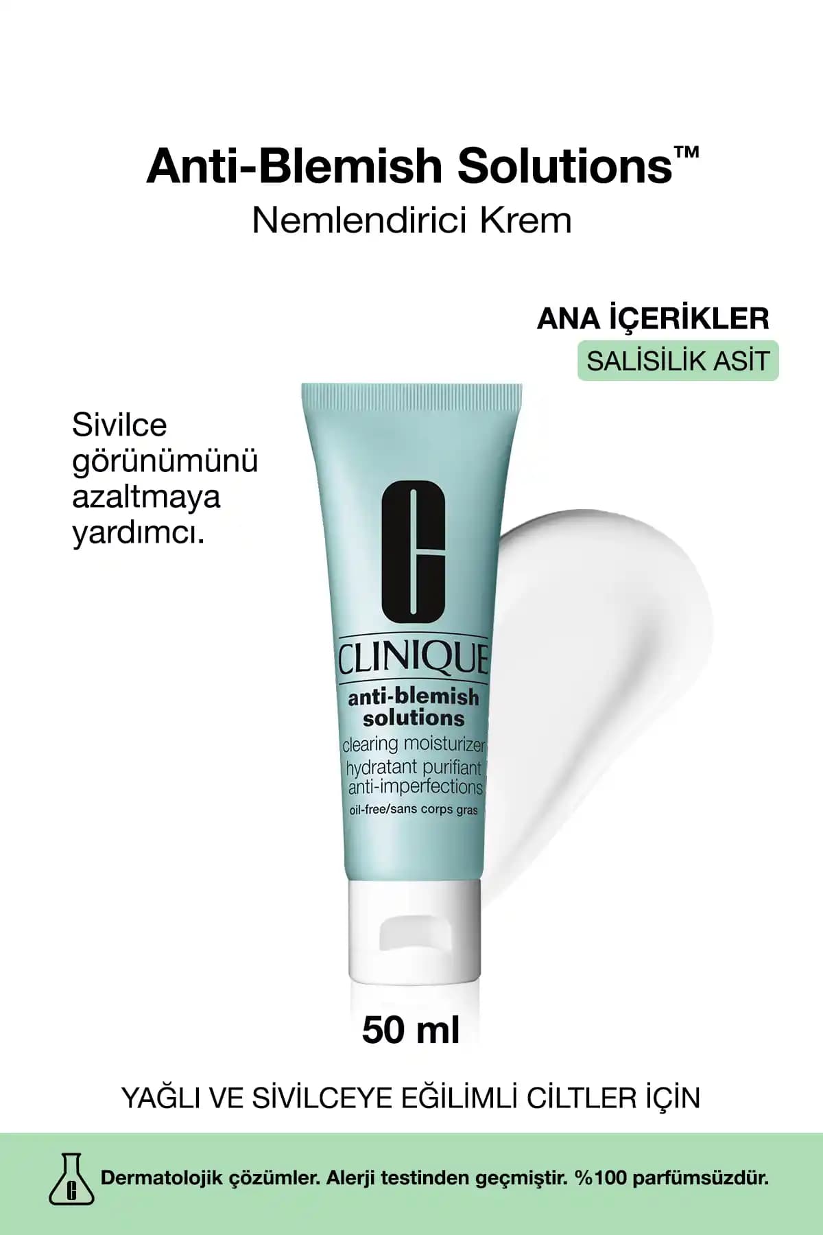 Clinique Anti-Blemish Solutions Yağlı ve Sivilce Eğilimli Ciltler İçin Nemlendirici Krem Özellikleri ve Kullanım Rehberi