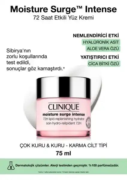 Clinique Moisture Surge Intense: Yoğun Nemlendirme ve Cilt Sağlığı İçin Güçlü Bir Çözüm