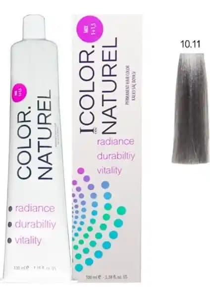 Color Naturel Saç Boyası 10.11 Yoğun Küllü Açık Sarı Kalıcı ve Doğal Görünüm Sağlar