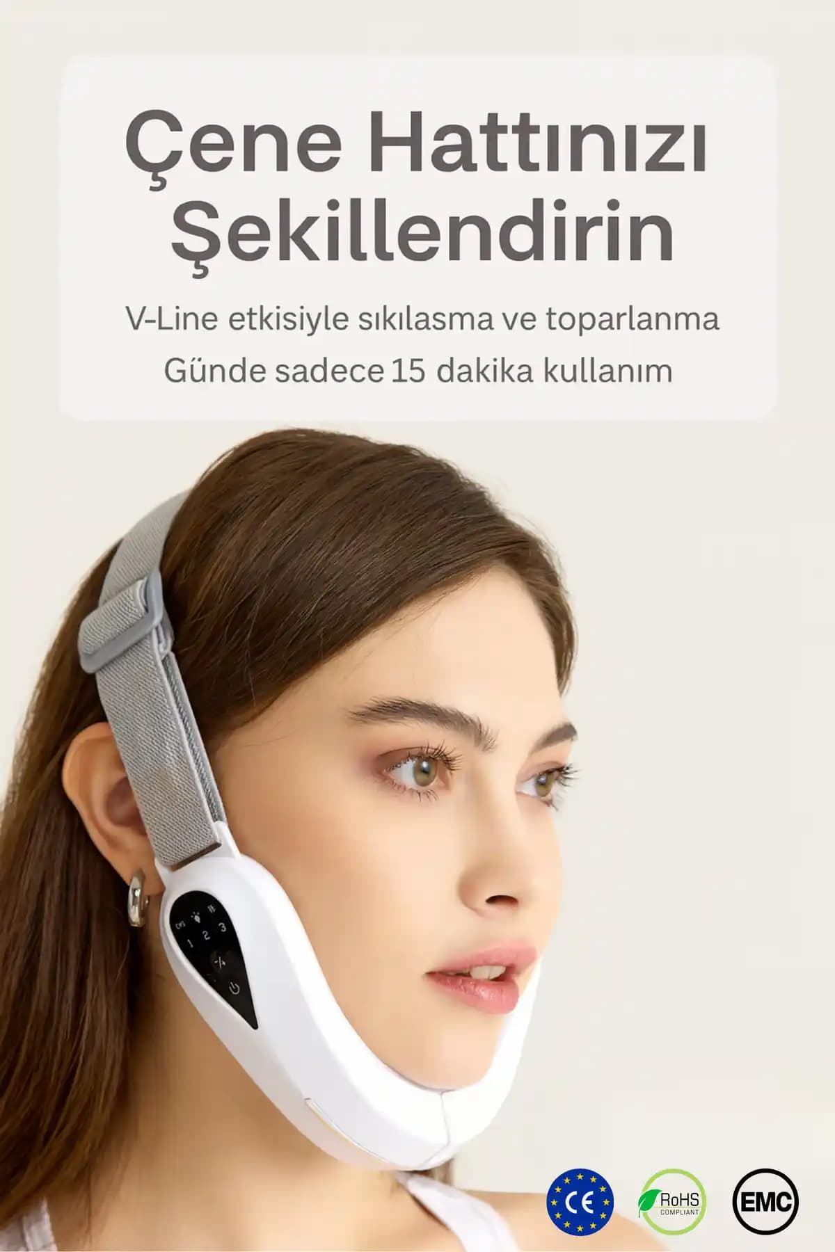 Cyrina V-Pro Çene Gıdı Lifting EMS Mikro Akım ve Fotonlu Yüz Germe Cihazı