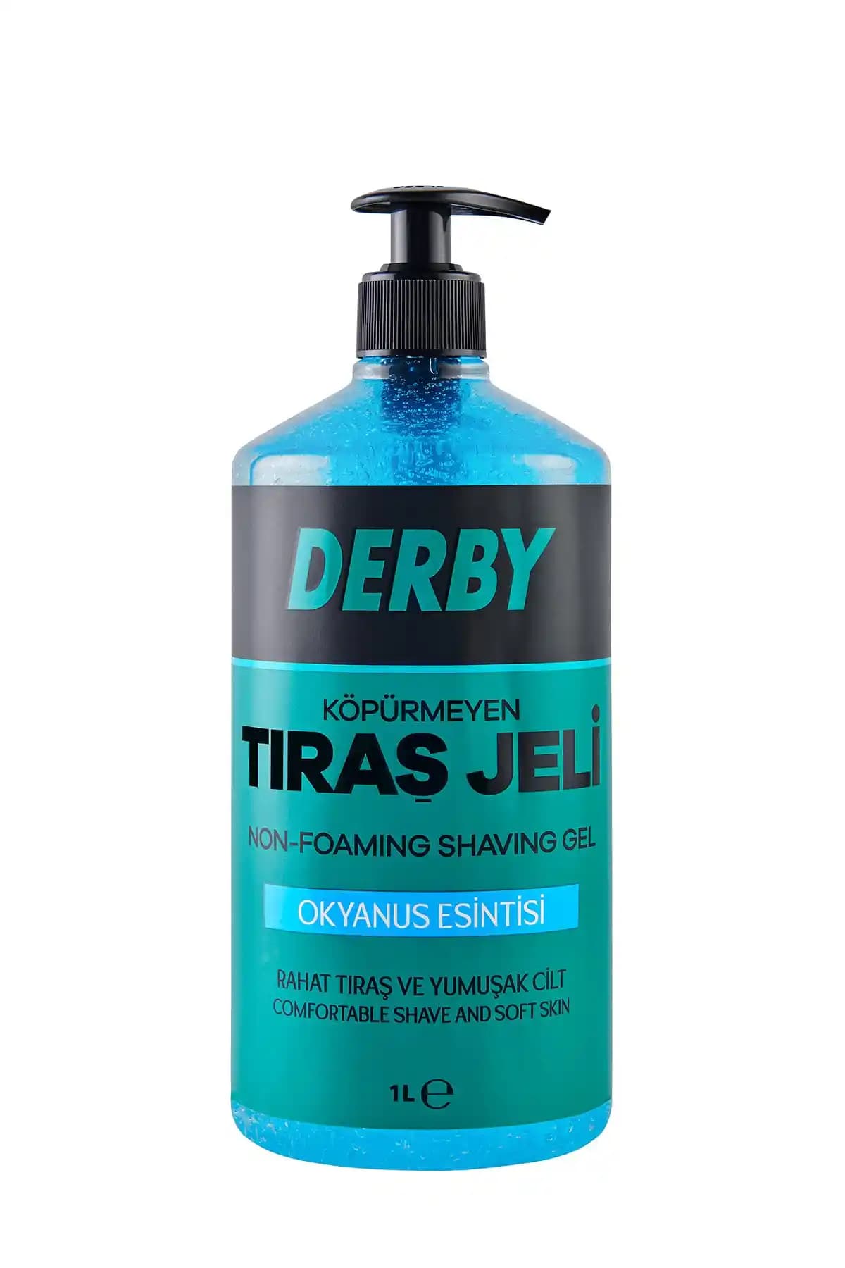 Derby Tıraş Jeli Okyanus Esintisi 1 Litre Nemlendirici ve Ferahlatıcı Tıraş Ürünü