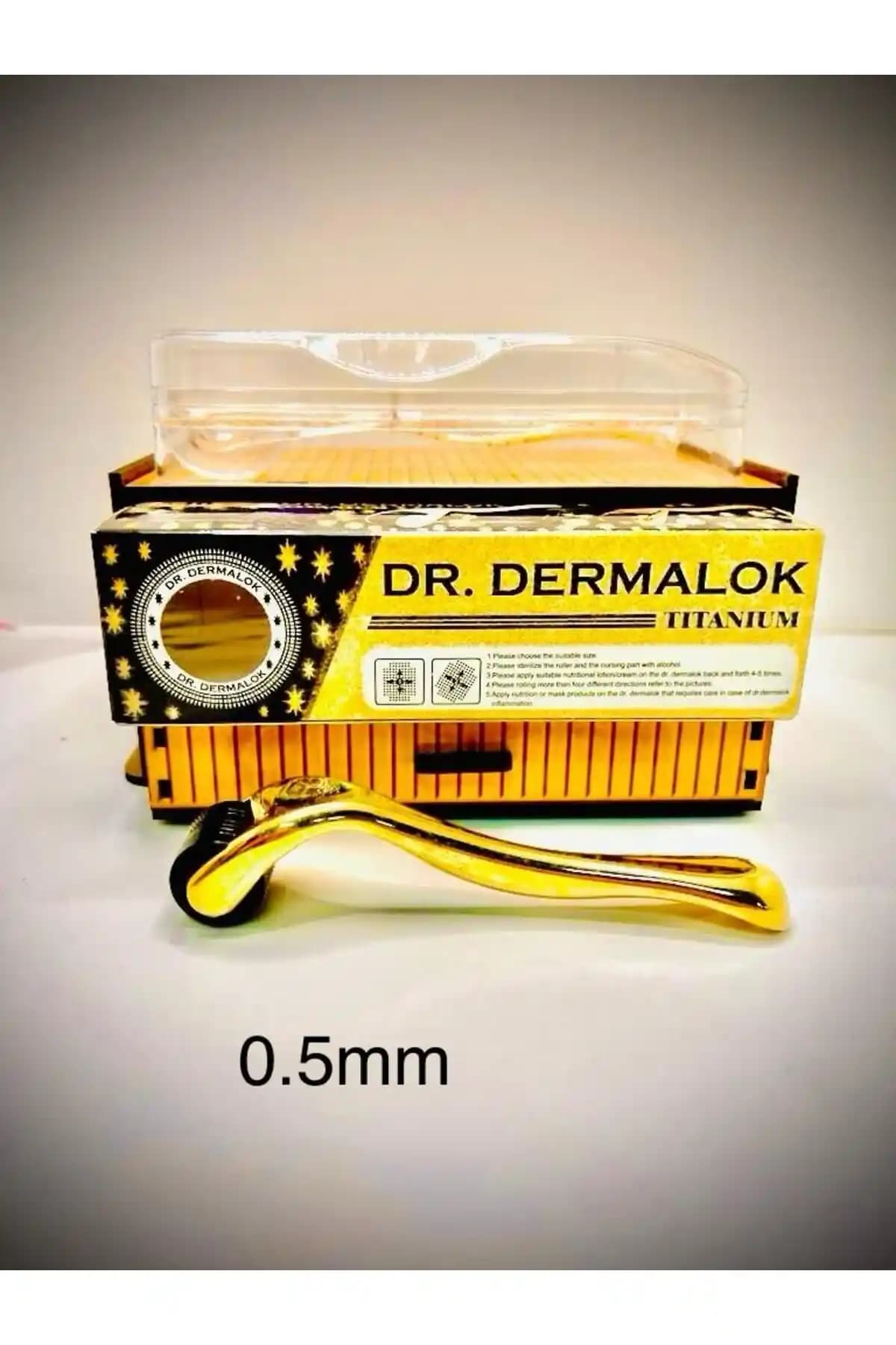 Dr.Dermalok Dermaroller Gold Professional 0.5mm ile Cilt, Saç ve Sakal Bakımında Yenilikçi Çözüm