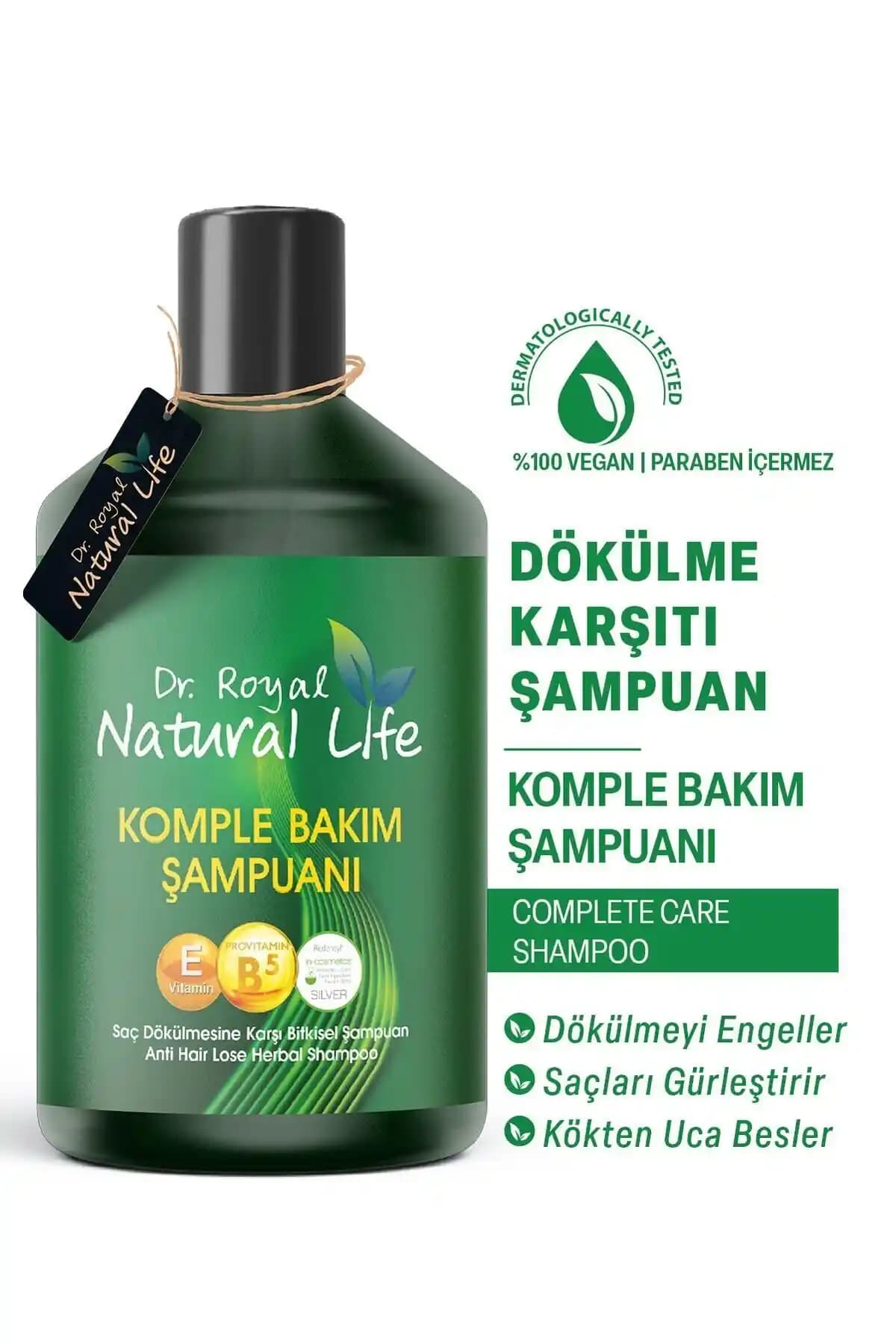 Dr.Royal Natural Life Saç Dökülmesine Karşı Bitkisel Keratinli Şampuanı Saç Sağlığını Güçlendiren Doğal Çözüm