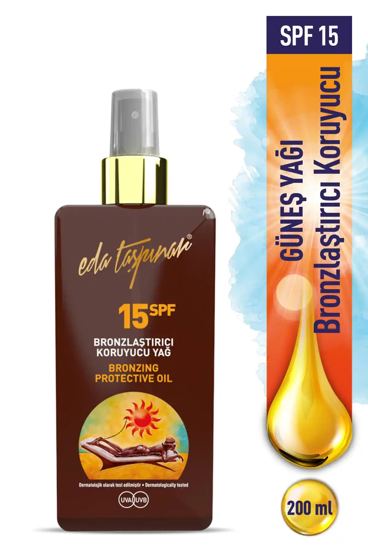 Eda Taşpınar Bronzlaştırıcı ve Koruyucu Yağ Spreyi Güneşlenme Deneyimini Geliştirir
