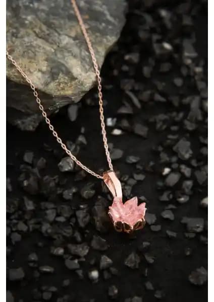 Elika Silver 14K Rose Altın Kaplama Pembe Zirkon Taşlı Lotus Çiçeği Kolye İncelemesi