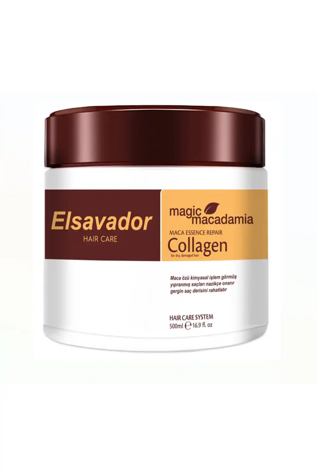 Elsavador Argan Yağı Keratin Kolajen Saç Maskesi ile Sağlıklı ve Parlak Saçlara Ulaşın