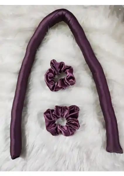 Elvin Aksesuar Saten Isısız Saç Şekillendirici ve Tokalı Seti ile Doğal Dalga Deneyimi