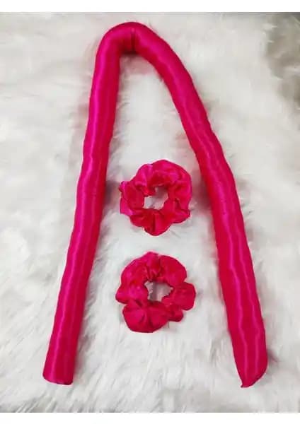 Elvin Aksesuar Saten Isısız Saç Şekillendirme Seti Doğal Bukleler ve Sağlıklı Saçlar İçin