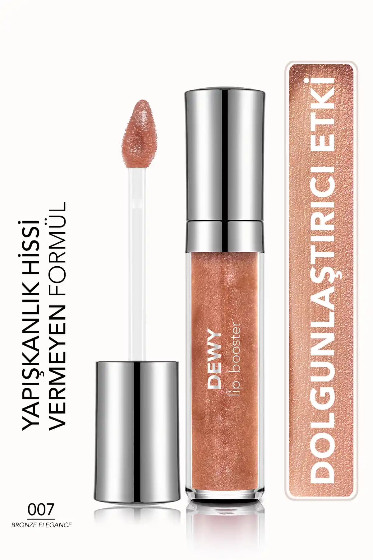 Flormar Dewy Lip Booster 007 Bronze Elegance Dudak Parlatıcısı Dolgunlaştırıcı