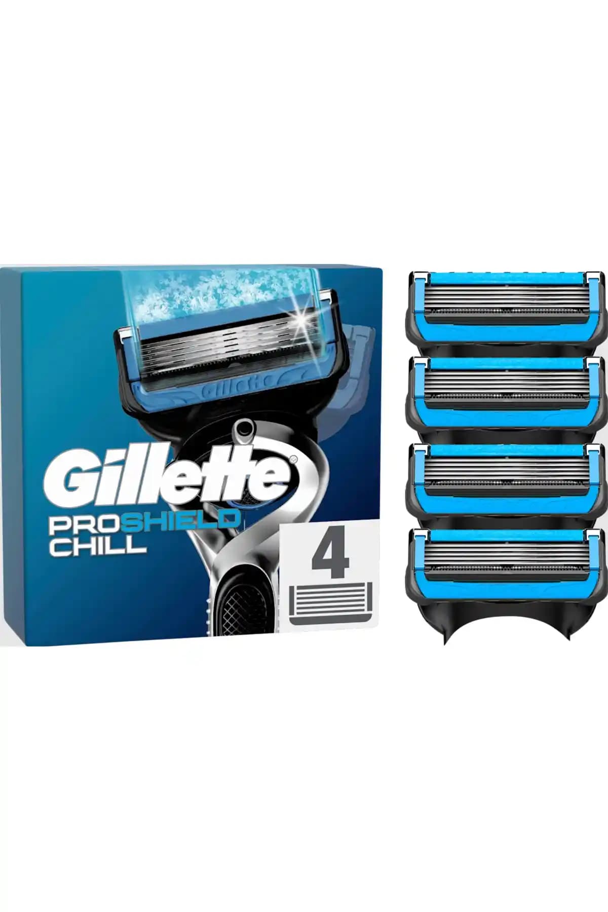 Gillette Fusion Proshield Chill 4'lü Yedek Bıçaklar ile Konforlu ve Uzun Süreli Tıraş Deneyimi