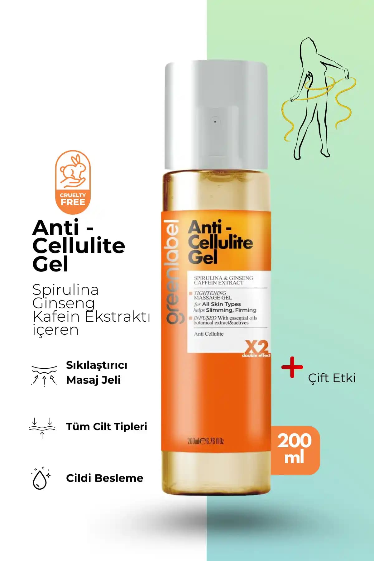 Green Label Anti Cellulite Jel ile Selülit Azaltma ve Cilt Sıkılaştırma Çözümü