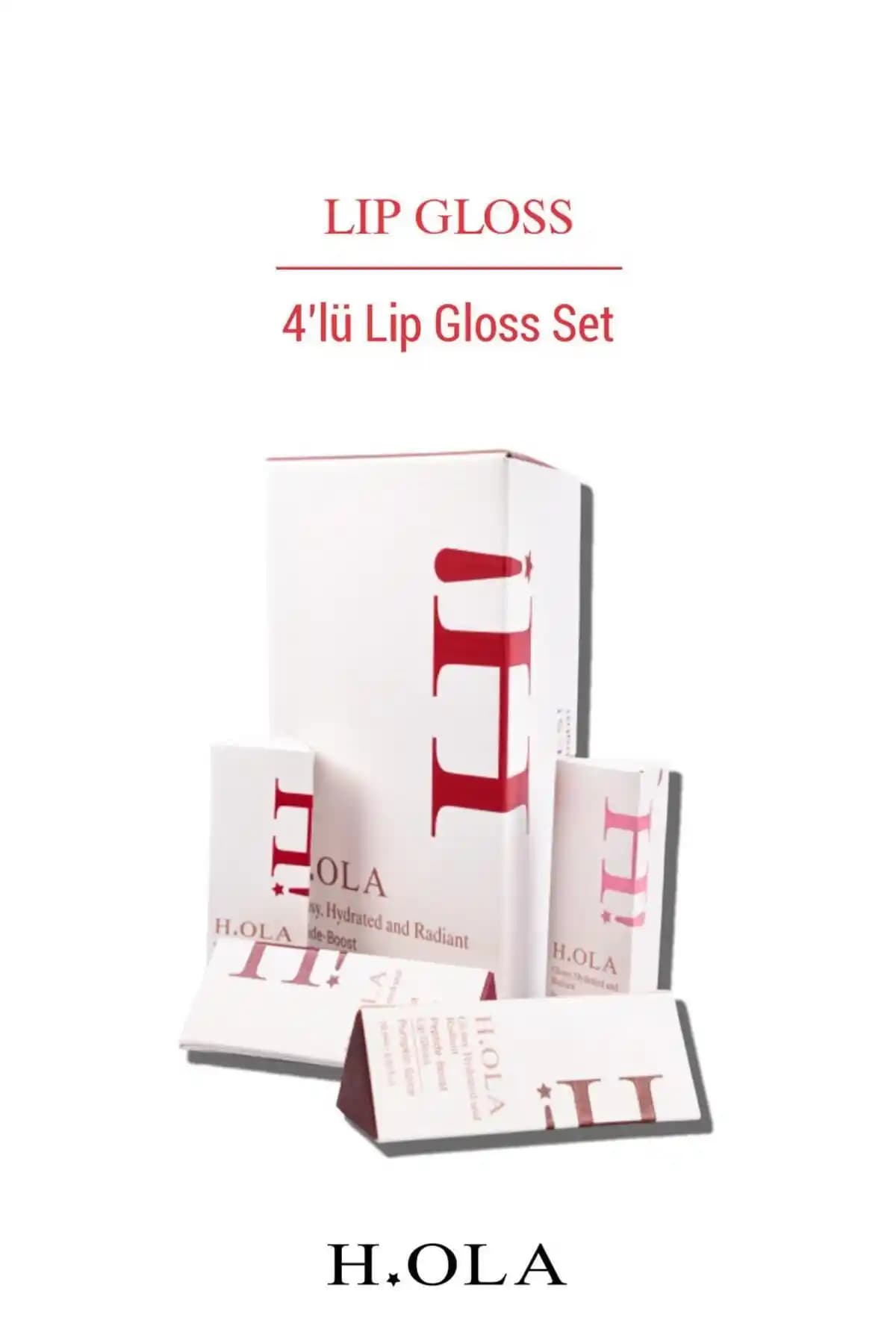 H.OLA 4’lü Lip Gloss Seti: Parlaklık ve Bakım Sunan Renkli Dudak Parlatıcıları