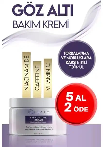 Hbeauty Göz Altı Bakım Kremi Morluklar ve Torbalara Karşı Etkili Çözüm Sunar
