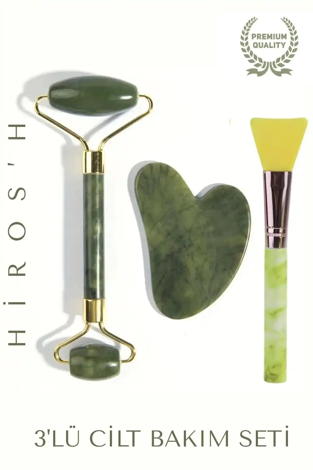 HİROS'H 3'lü Yeşim Taşı Setiyle Doğal Güzelliğinizi Yenileyin ve Cilt Sağlığınızı Destekleyin